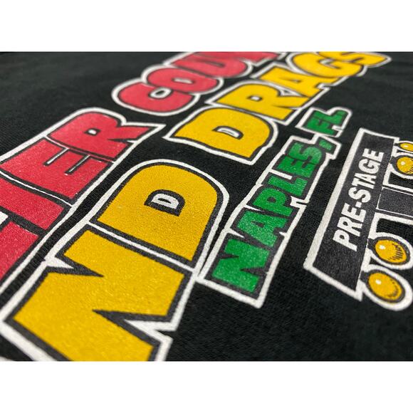 Vintage collier county sand drags Naples Florida 2XL Black shirt - Picture 10 of 10